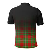 McGregor Modern Tartan Crest Polo Shirt - Thistle Black Style